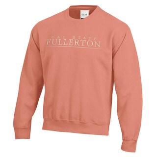Gear For Sports Cal State Fullerton Embroidered Crew - Peach
